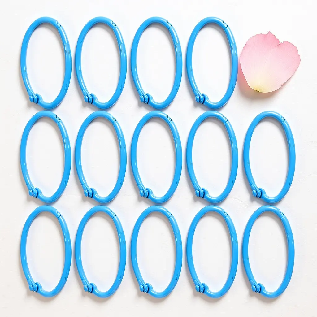 

30 шт. синих металлических кольцевых переплетных колец с защелкой для офисных принадлежностей, карточек, блокнотов и организации документов