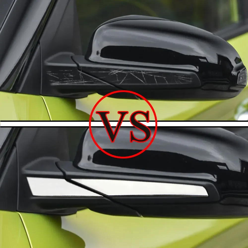 Car Side Mirror Cover Trim for Hyundai Kona 2017 - 2021 2022 Rearview Mirror Anti-Scratch Strip Styling Accessories