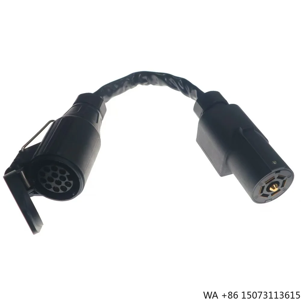 New Arrival 7 to 13 Trailer Connector Light Converter USA 7Pin  Plug to EUR 13 Pin Socket Stop/Brake Signal Separation