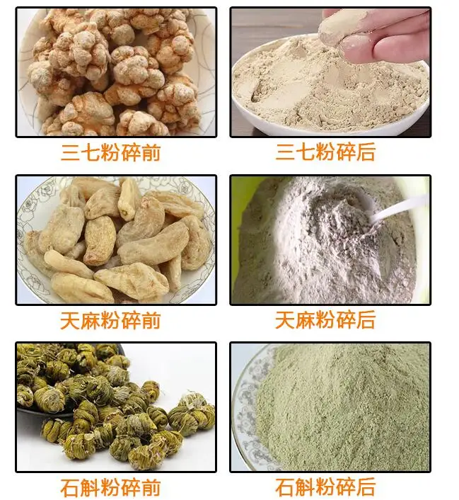 2KW Automatic Grinder Machine Herb Grinding Medicine Pulverizer Coarse Cereal Flour Mill Grinding Miller DF-25