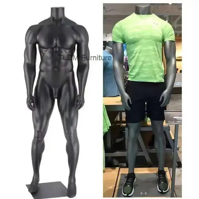 

Mannequins Male Clothing Muscular Store Sports Bodybuilding Stand Full Body Large Size Fitness Dummy Man Mannequin Display Stand