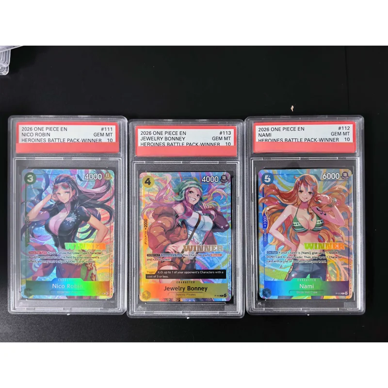 Diy English Rating Card 2026 One Piece Heroines Battle Pack Nami Robin Jewelry Bonney Heroines Battle Pack-Winner Card view 2