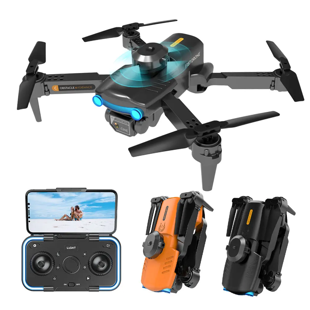 New F187 Pro Drone 4K HD Dual Camera Fixed Height Obstacle Avoidance 2.4Ghz Wifi Fpv Foldable Quadcopter RC Dron Toys Gifts