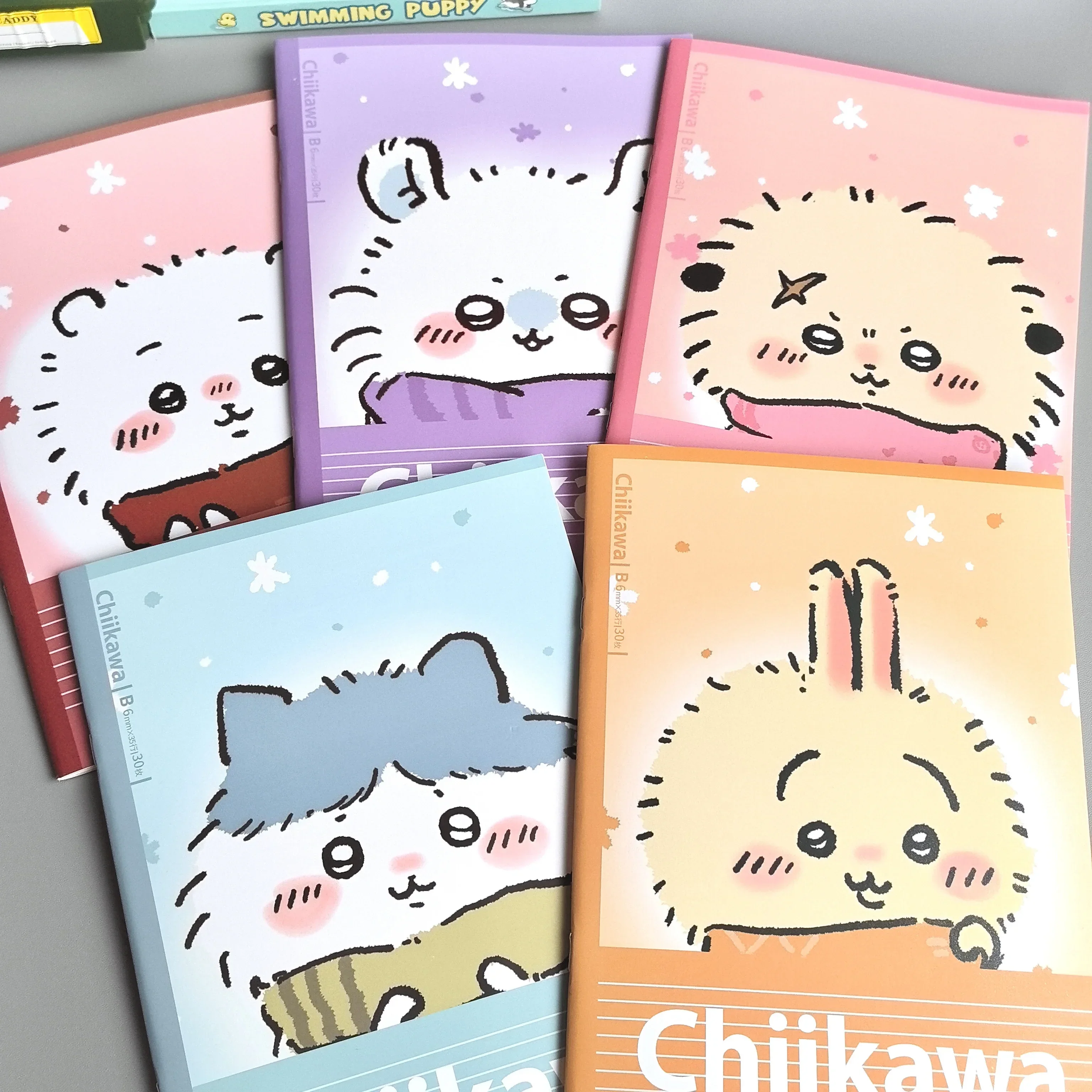 Cute Cartoon Chiikawa Notebook B5 Homework Lined Notebook Soft Surface Copy Notepad Usagi うさぎ Hachiware ハチワレ ちいかわ Character