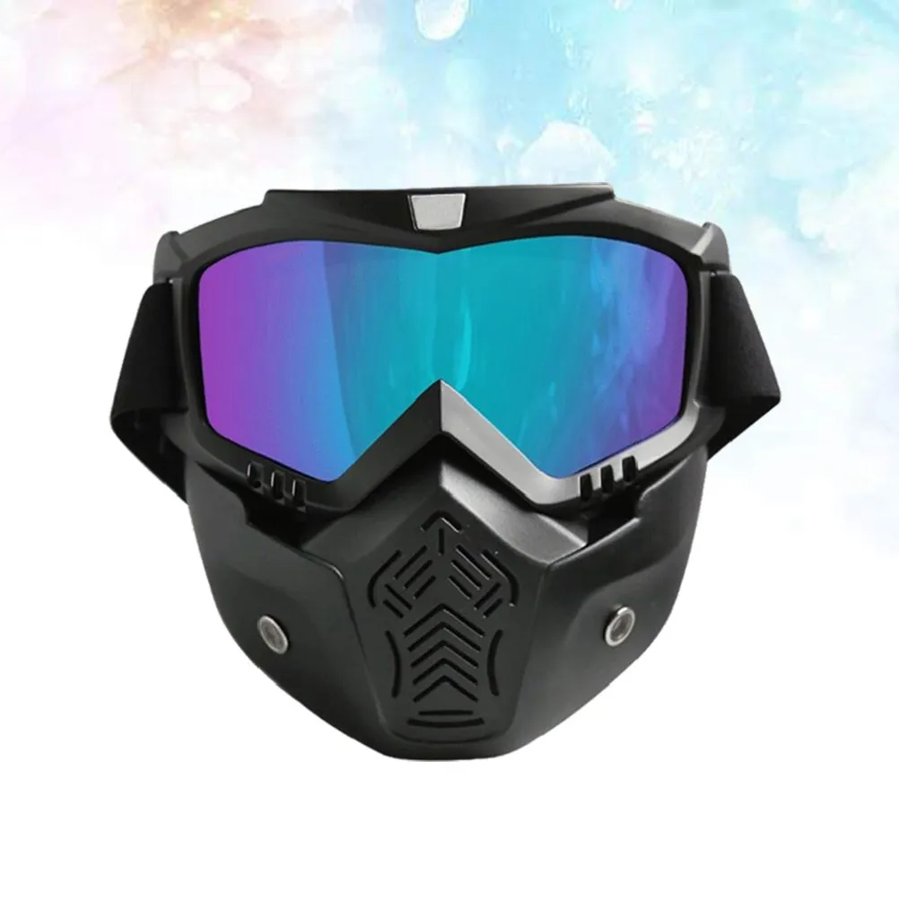 Ski Snowboard Goggles Matte Black Frame Colorful Lens Tpu Frame Dustproof Uv400 Protection Motorcycle Face Mask Goggles