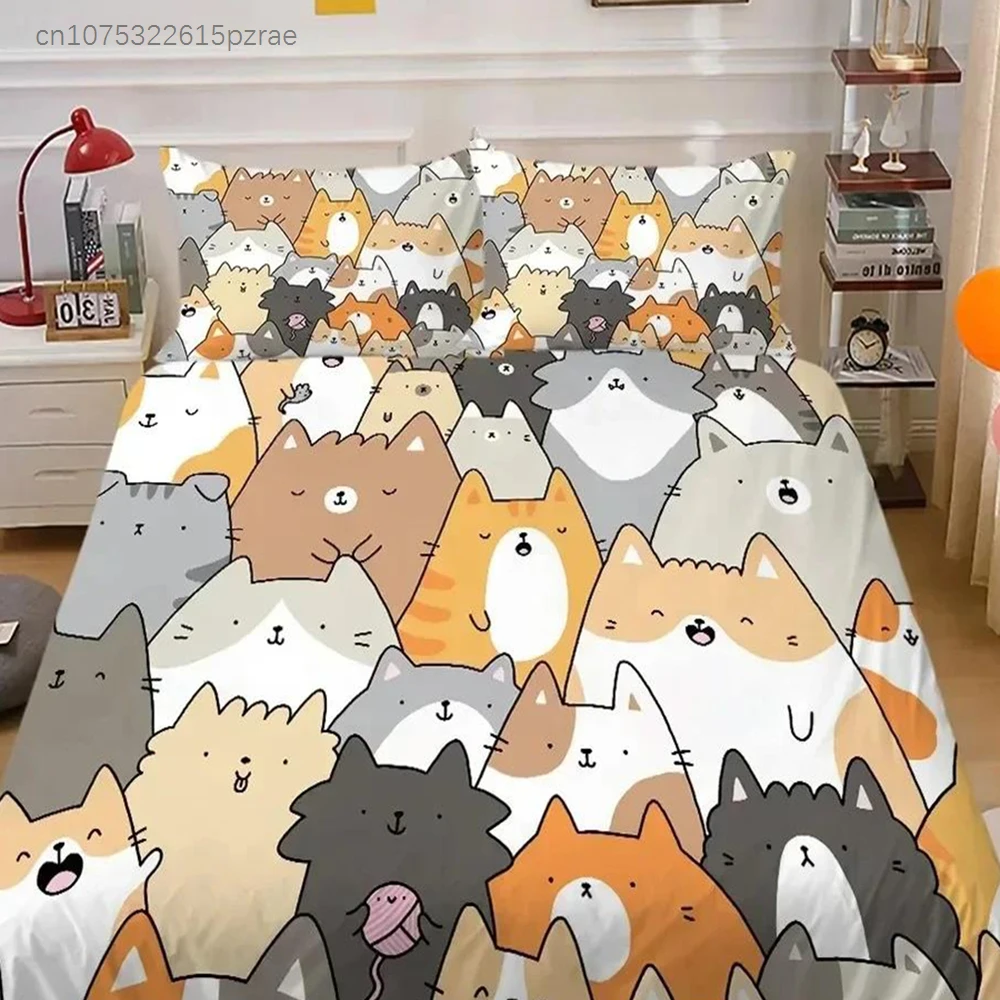 Top Cute Bedding Set Cute Funny Yellow Cartoon Chick Duvet Cover Set King Queen Cartoon Animals Soft Polyester Quilt Cover 2