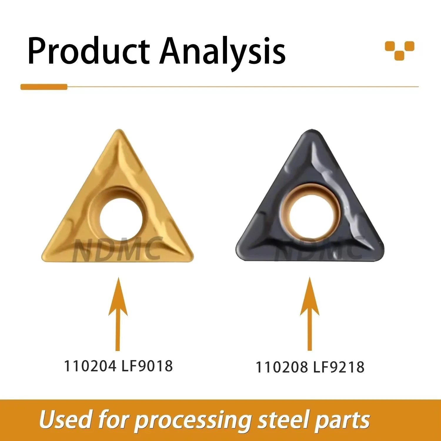 DESKAR Cutting Tool TCMT110204/08 16T304/308 LF6008/LF9018/LF9218 Numerical Control Lathe Inner Circle Triangle Turning Inserts