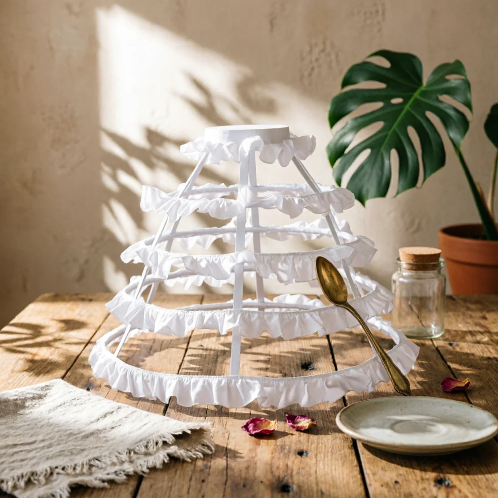 

Hooped Petticoat Four-Tier Hoop Petticoat Underskirt Layered Design Full Shape Slip Skirt Formal Dress Support