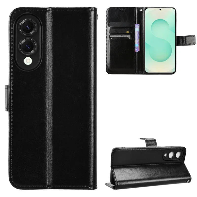 

For Samsung Galaxy S25 Edge Cover Luxury Flip PU Leather Wallet Lanyard Stand Case For Sam Galaxy S25 Edge Phone Bags