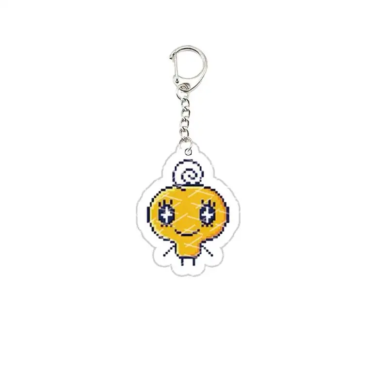 GoGo Tamagotchi Keychain Acrylic Tamagotchi Mametchi Kuchipatchi Mimitchi  Pendant Keyring Key chain Key Ring Fans Gift