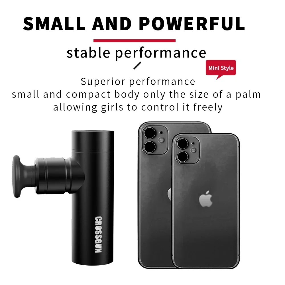 CROSSGUN – Mini pistolet électrique intelligent de Massage du cou, fréquence Variable, Relaxation du corps AI, Fitness, soulagement des douleurs musculaires
