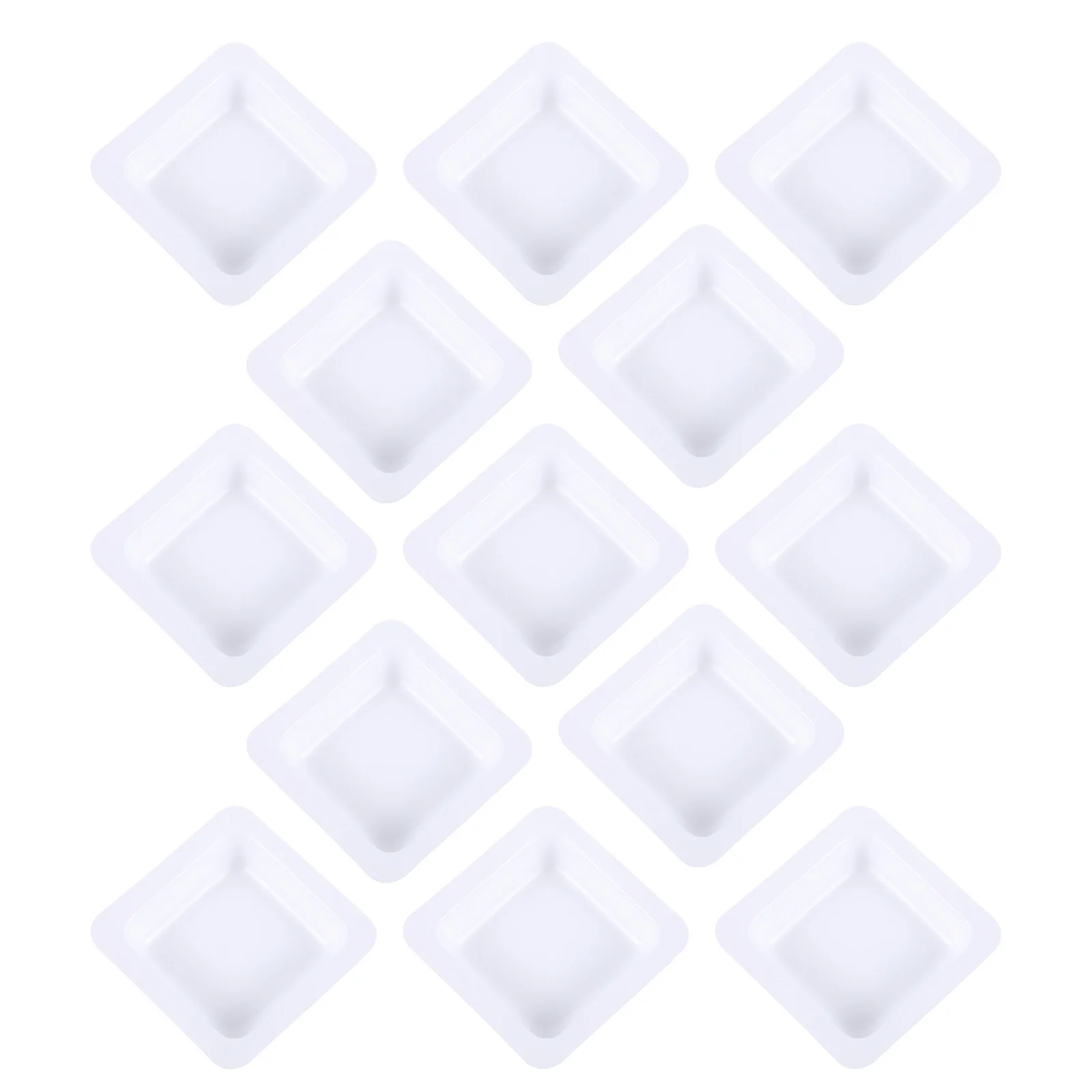 50 قطعة لوحة وزن بلاستيكية مضادة للكهرباء الساكنة قارب الوزن خفيف الوزن آمن للطعام مستلزمات مختبر للاستعمال مرة واحدة لقياس الخلط #4