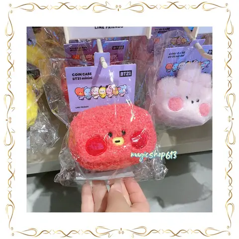 BTS BT21 Minini Soft Coin Purse Earphone Case Accessories Storage Mini Pendant Collection Peripheral