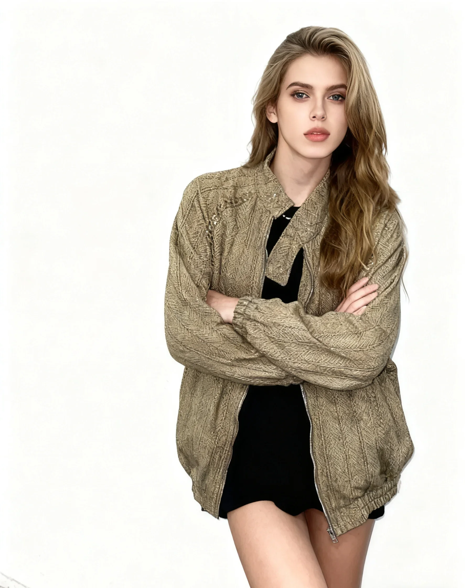 

Biker Jackets Womens Jacket Zipper Fall Chic Leather Plushy Cozy Lazy Foldable Functional Home Relaxed Simple Middle-Aged Sexy