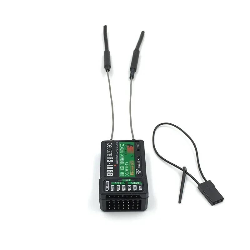 FLY SKY FS-iA6B 2.4G 6CH Receiver with PPM PWM Output and iBus Port Compatible with FS-i6 i6S i6X