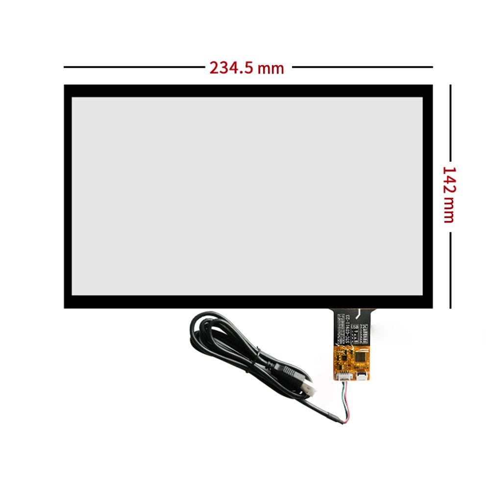 10.1 inch 234x142mm 235*142mm Capacitive Touch Screen+USB Cable Plug and Play