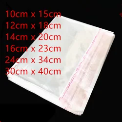 Large Size OPP Transparent Self-adhesive Sealed Plastic Packaging Bag Resealable Cellophane OPP Bag Gift Bag