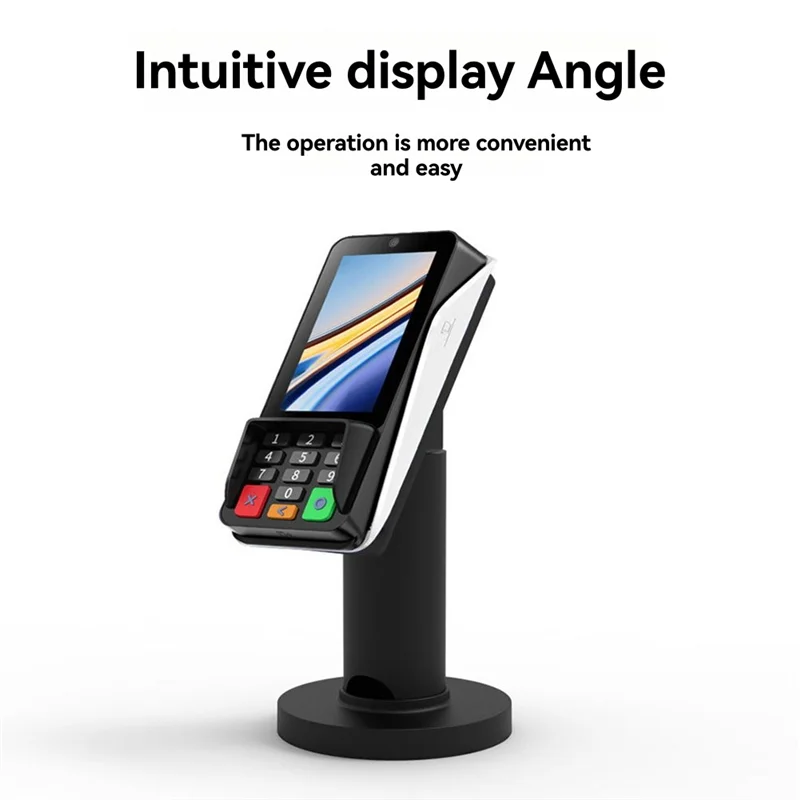 حامل ماكينة POS قابل للتعديل حامل شاشة POS لـ PAX S300/A35 POS ماكينة تسجيل المدفوعات النقدية بطاقة الضرب حامل عرض معدني