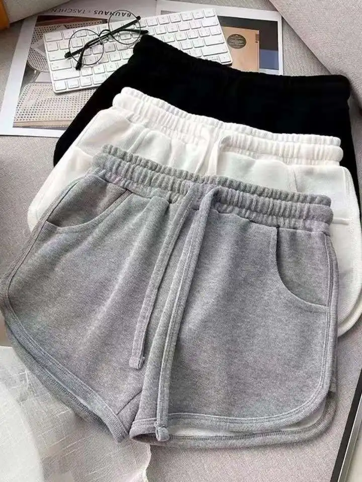 

Летние новые цветные повседневные брюки для девочек свободного кроя с низкой посадкой, из ПВХ-материала, с карманами, для города