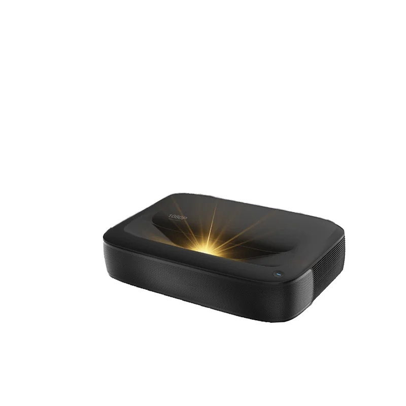 Ultra Short Throw Portable LED Projector DLP Android 9 Home Bedroom TV Native 1080P Built-in Battery 2000 Lumens