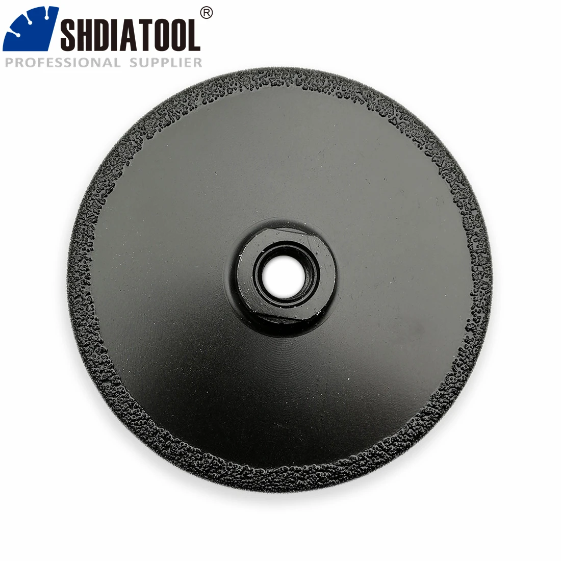 SHDIATOOL 1Pc Dia100mm M14 Vacuum Brazed Flat Grinding Wheel 4Inch Grinder Disc For Granite Marble Artificial Stone