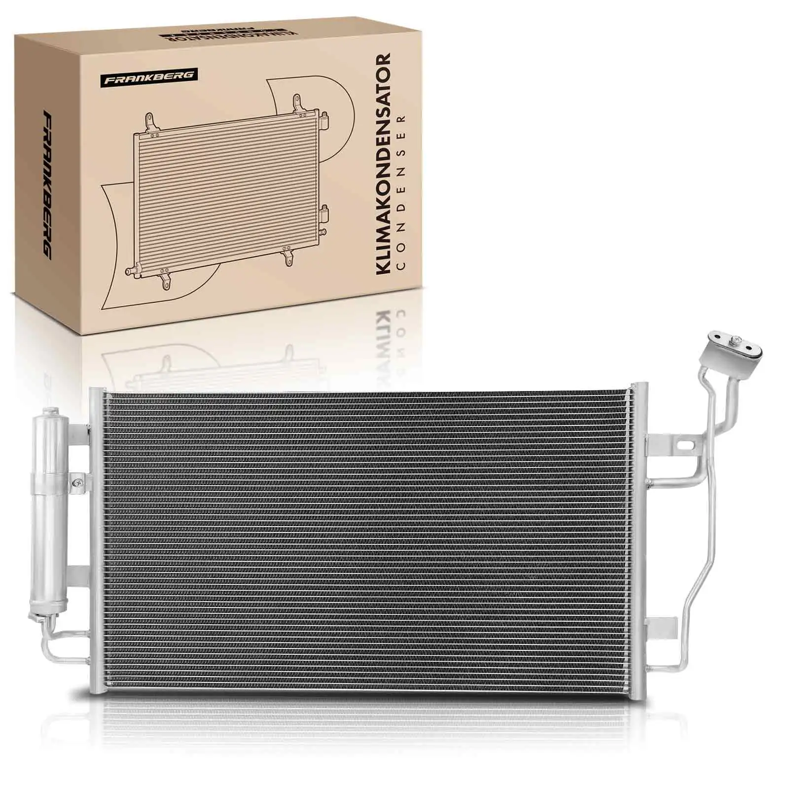Frankberg 1x Condensator airconditioner voor Nissan Leaf NV200 Elektrische Bj 2010 921005SH0A 921003NF0A 921003NL1B NI3030174