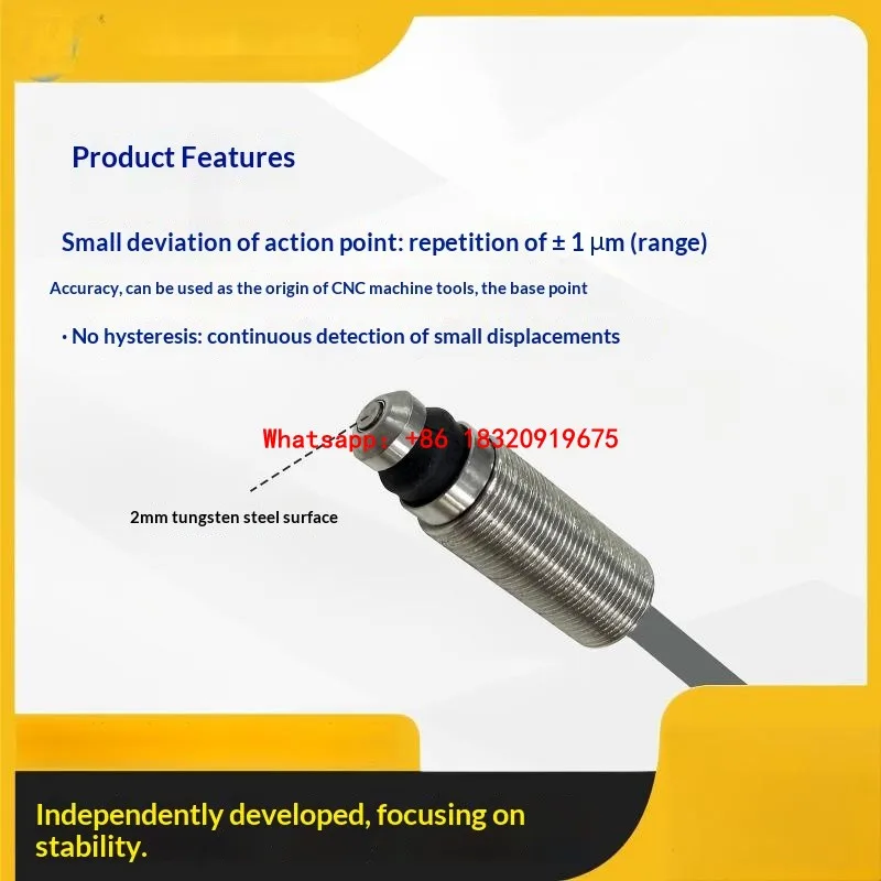 CSM8SPB-D5A CNC High-Precision Positioning Sensor / Limit Switch – An Alternative to Metrol High-Precision Contact Sensors