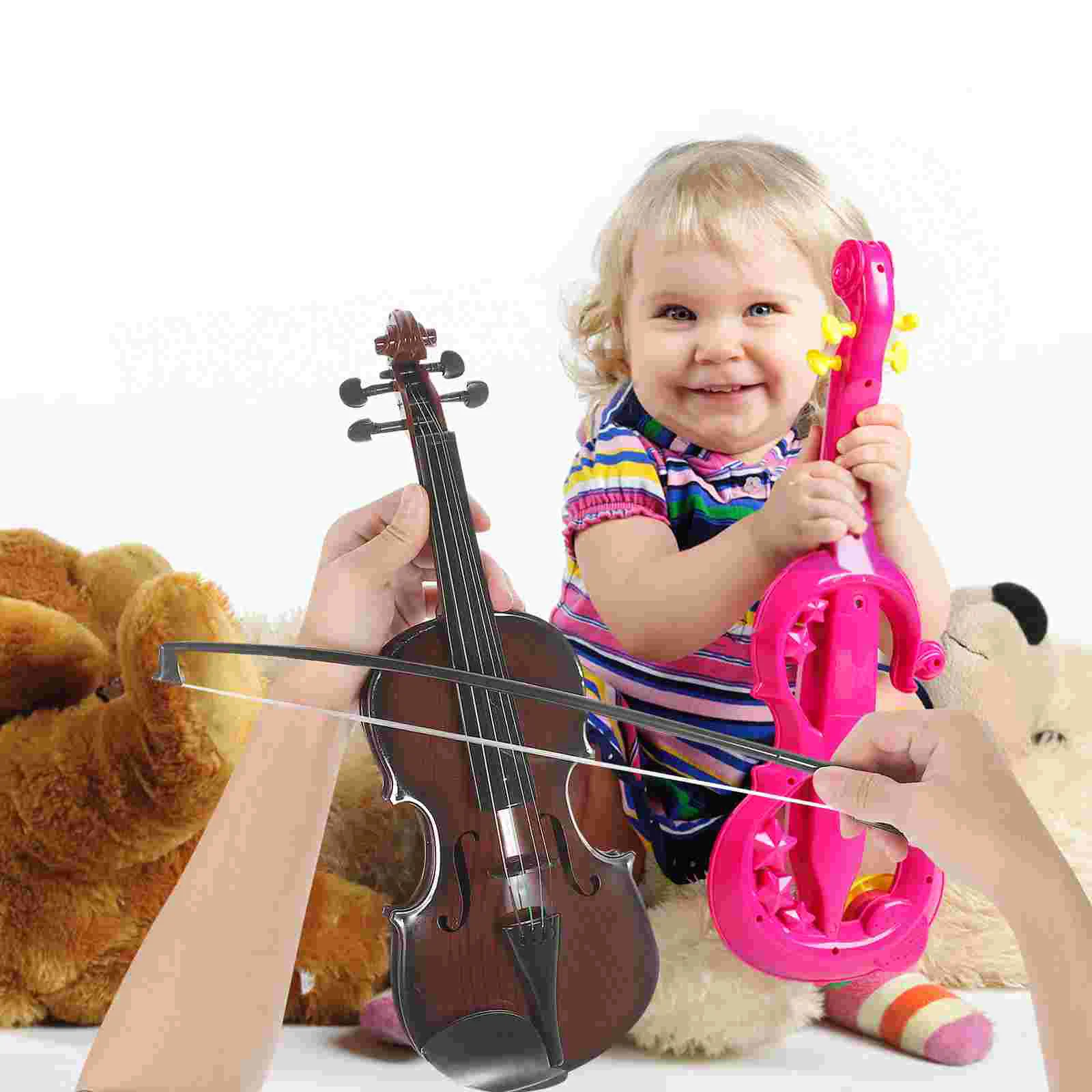 Fashion Emulational Guitar High Music Toy Mini Violin (Random Color) Kids mucic toy Mini violin for kids