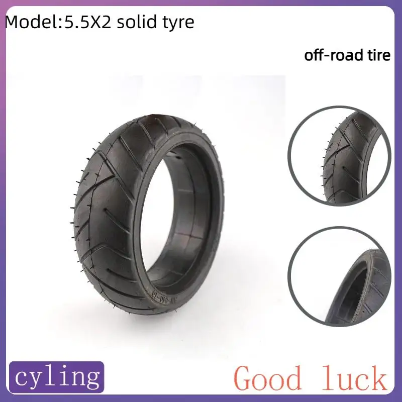 5,5-Zoll-Vollgummireifen 5,5X2 Schlauchloser Reifen, pannensicher, geeignet für Roller-Reifenzubehör