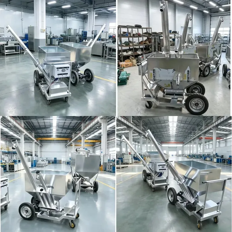 Automatic Poultry Feeding Equipment Farm Chicken Feeder Animal Feed Cart