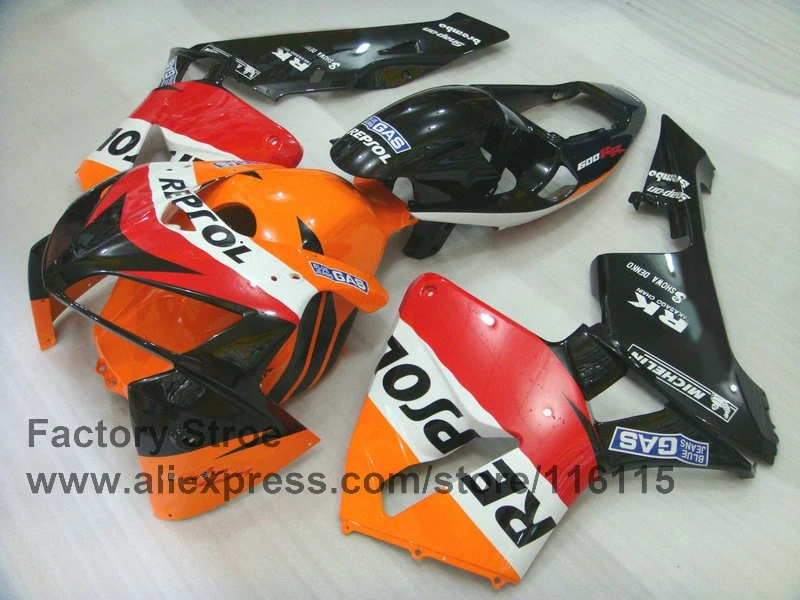 7gifts ABS Injection mold motorcycle fairings  for HONDA CBR 600 RR 2005 2006 CBR600RR 05 06 orange repsol fairing set