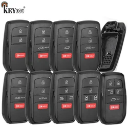 KEYECU HYQ14FBX Smart Remote Key Case Shell Housing Fob for Toyota RAV4 Prime Venza Sequoia Crown BZ4X Highlander Sienna Prius