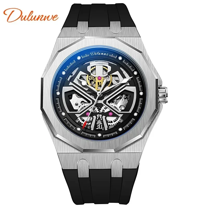 Diamond Tourbillon Automatic Mechanical Watch Men's Strong Glow-in-the-dark Waterproof Sports Watch Man