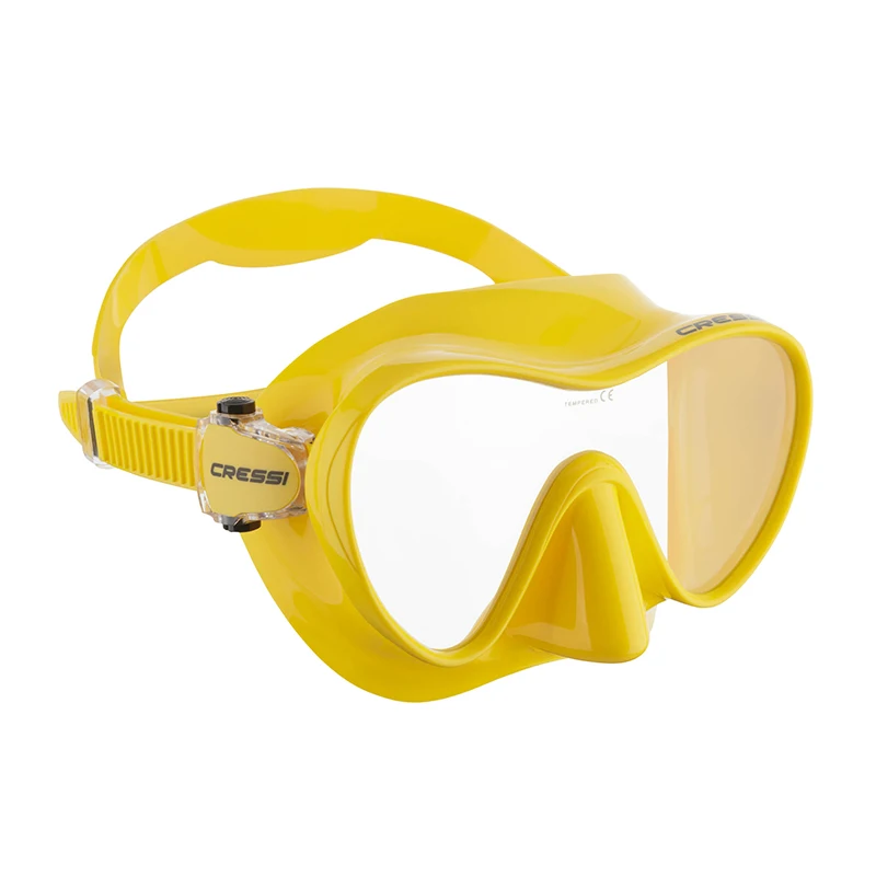 Cressi Kids Dving Mask F1 Small Snorkeling Swimming for Boys Girls Single Lens