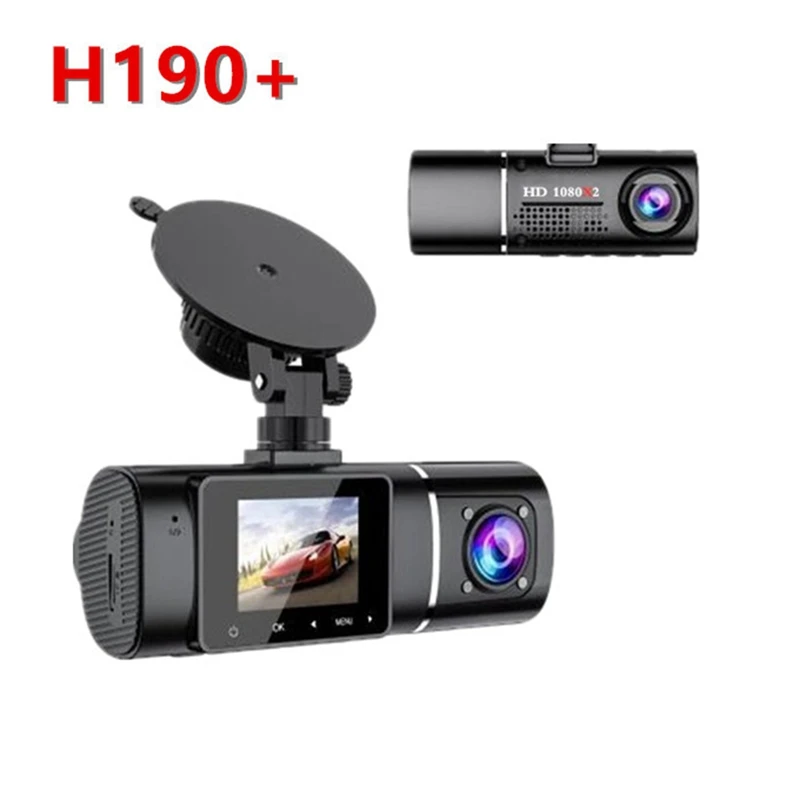 Dual Lens Dash Cam FHD 1080P Front Inside Cabin 1.5Inch LCD Display Car Camera Driving Recorder For Car Parking Monitor