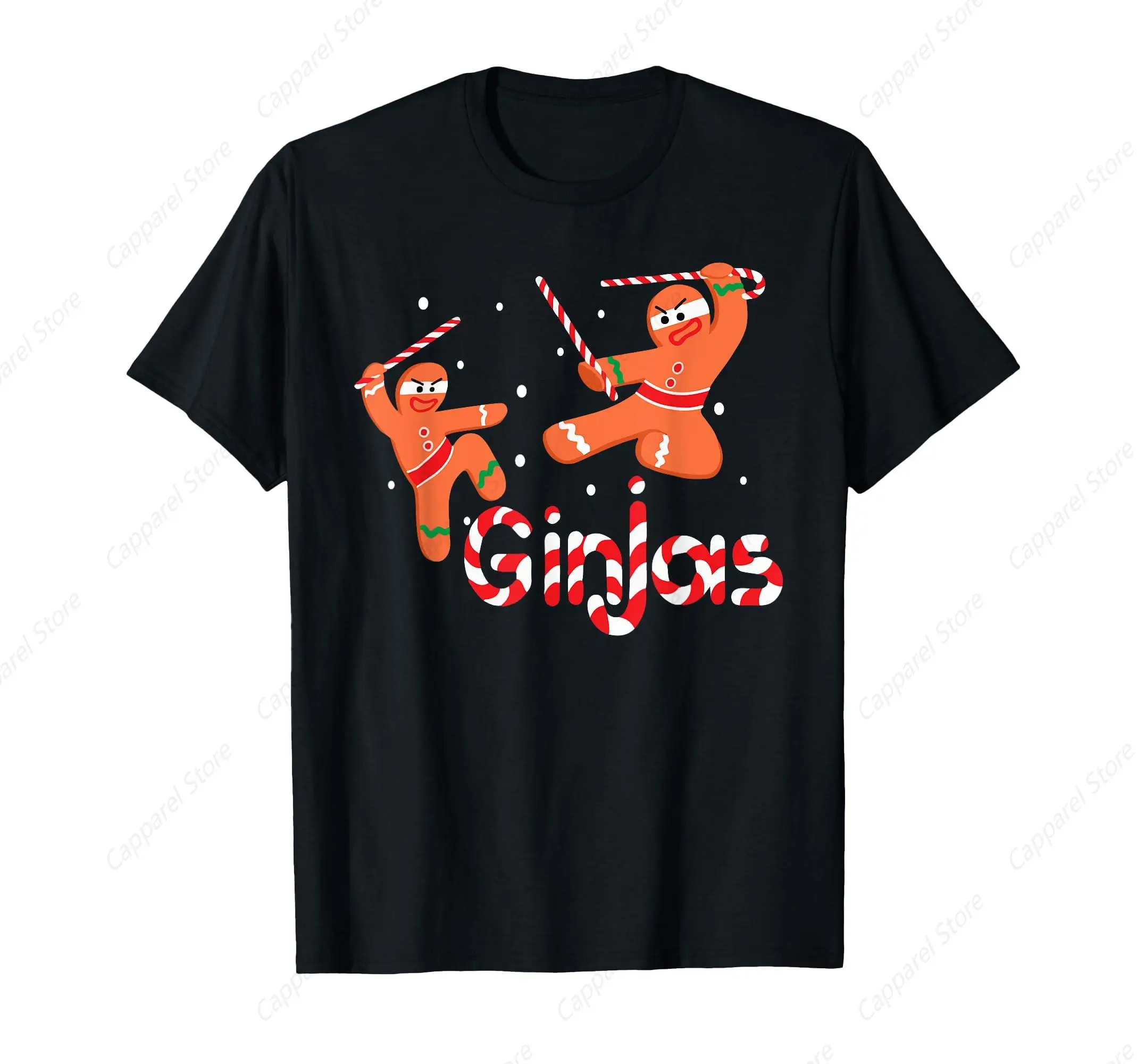 Ginjas Shirt Gingerbread Men Ninjas Christmas Gift T-Shirt