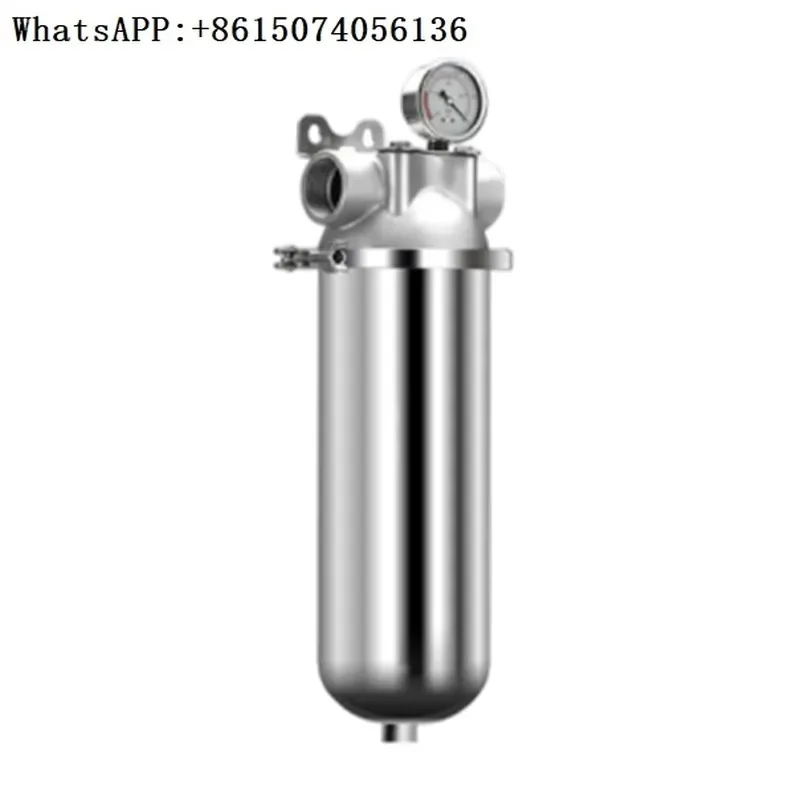 Front-mounted whole house large-flow stainless steel pipeline backwashing tap water central water purifier enters the house.