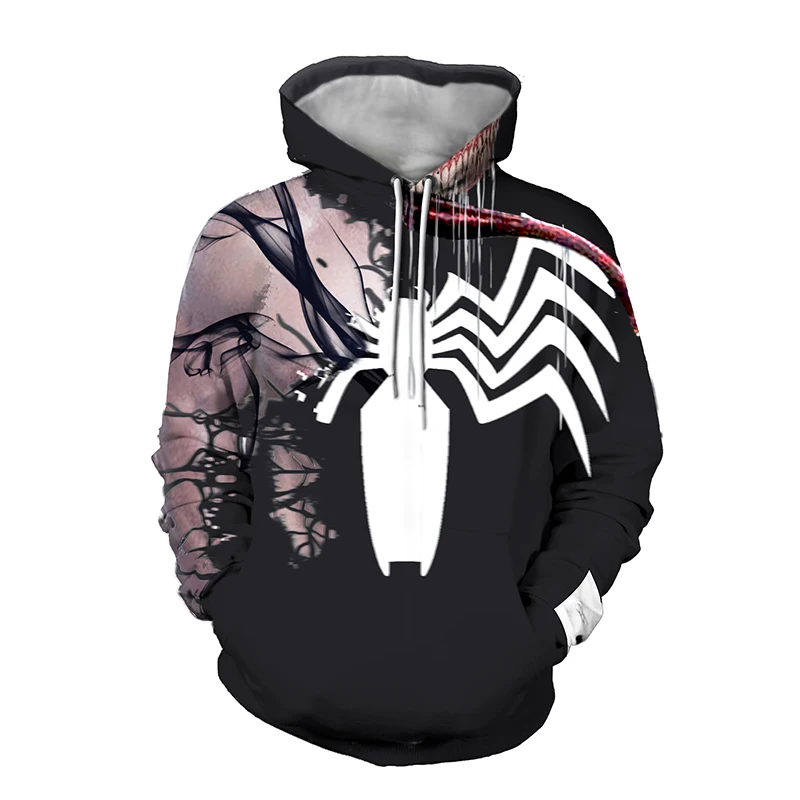 Venom Symbiont Guardian Pullover Sweater 3D Printing Loose Comfort Sports Casual Trend Fashion Hoodie Autumn Winter New