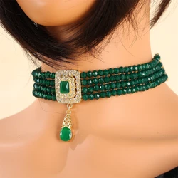 Algerian Bride Beaded Necklace Adjustable Neck strap chain Middle East vintage head chain jewels