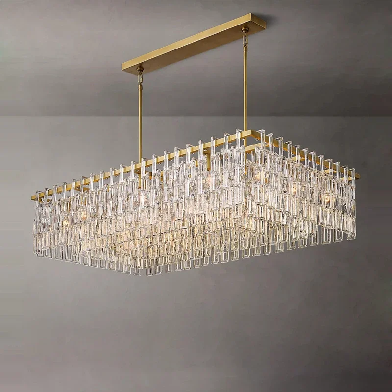 

Круглая прямоугольная американская серия, светодиодная люстра, подвесной светильник, подвесной светильник, лампа, блеск для гостиной