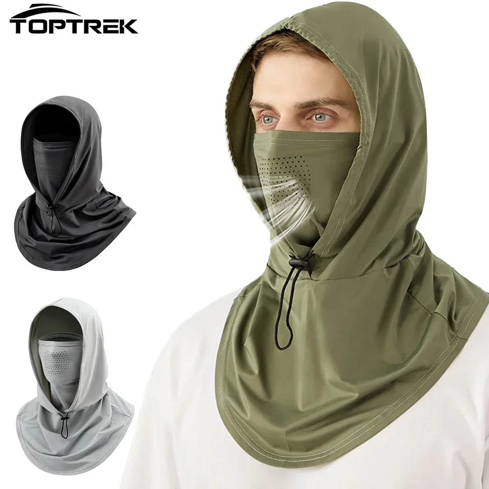 في الهواء الطلق كامل الوجه قبعة الشمس غطاء ركوب الدراجات الصيد قبعة واقية من الشمس مع قناع الصيف تنفس قبعة المضادة للأشعة فوق البنفسجية واقية من الشمس حماية الرقبة المشي لمسافات طويلة