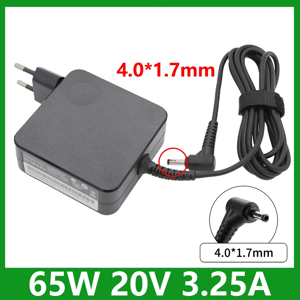 65W 4.0*1.7mm AC Laptop Charger For Thinkpad IdeaPad 330s 320 100-15 B50-10 YOGA 710 510-14ISK Redmibook 14 13 Adapter