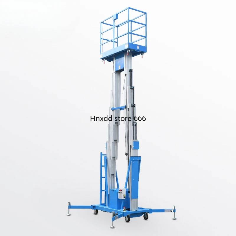 Electric Double Mast Lifting Platform Mobile Lift