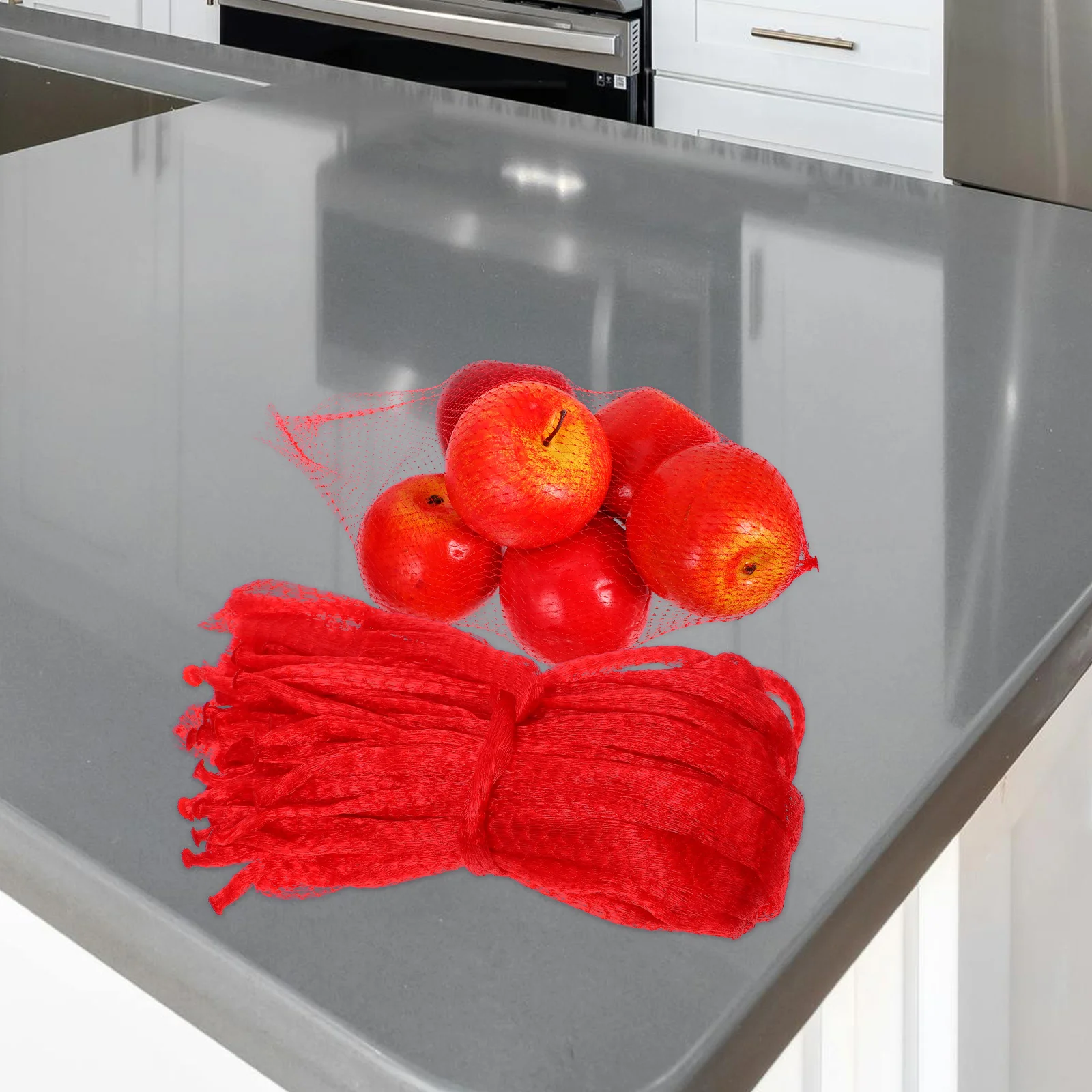 50Pcs Mesh Storage Bags for Vegetables Fruits Eggs Multi-Function Produce Sacks Reusable Grocery Shopping Kitchen Utility Nets