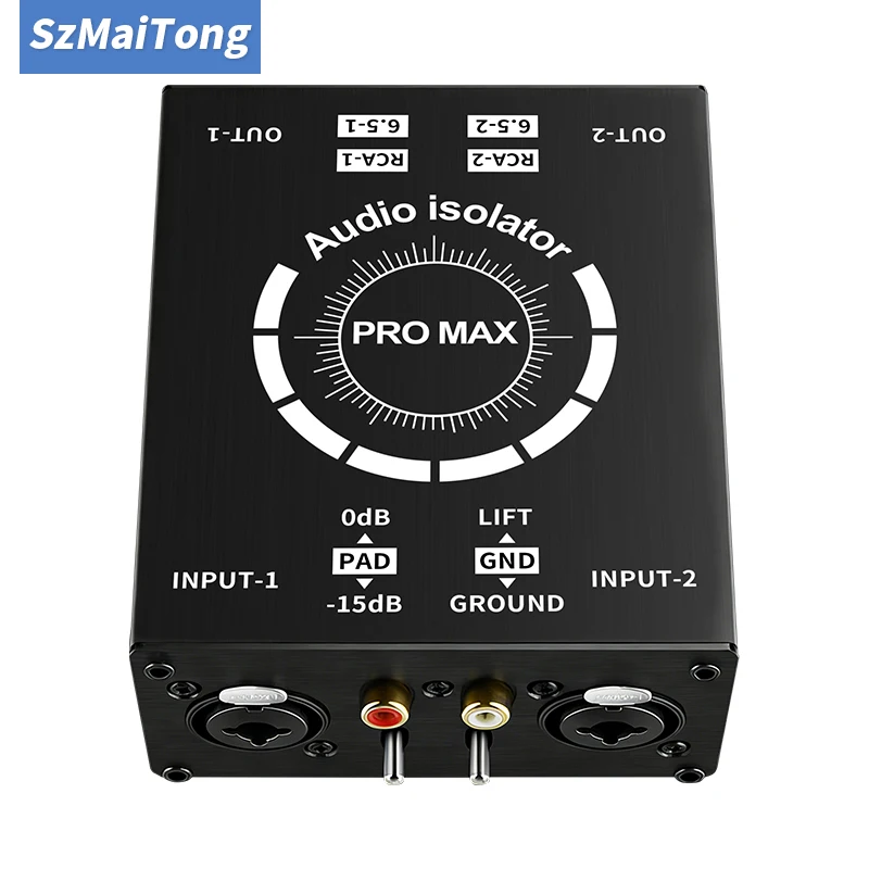 XLR Current Sound Noise Cancellation Isolator, Common Ground Filter for Mixer & Microphone, Multifunctional Audio Noise Isolator