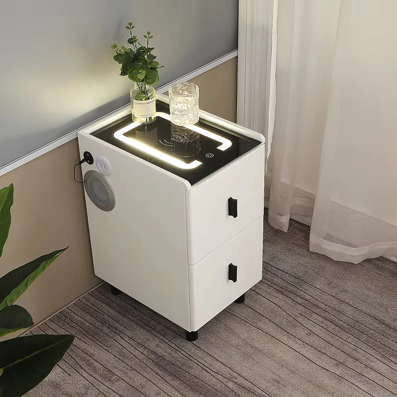 Bedroom Lamp Night Stand Cabinet Nightstand Modern Patient Tables Luxury Smart Bedside Table