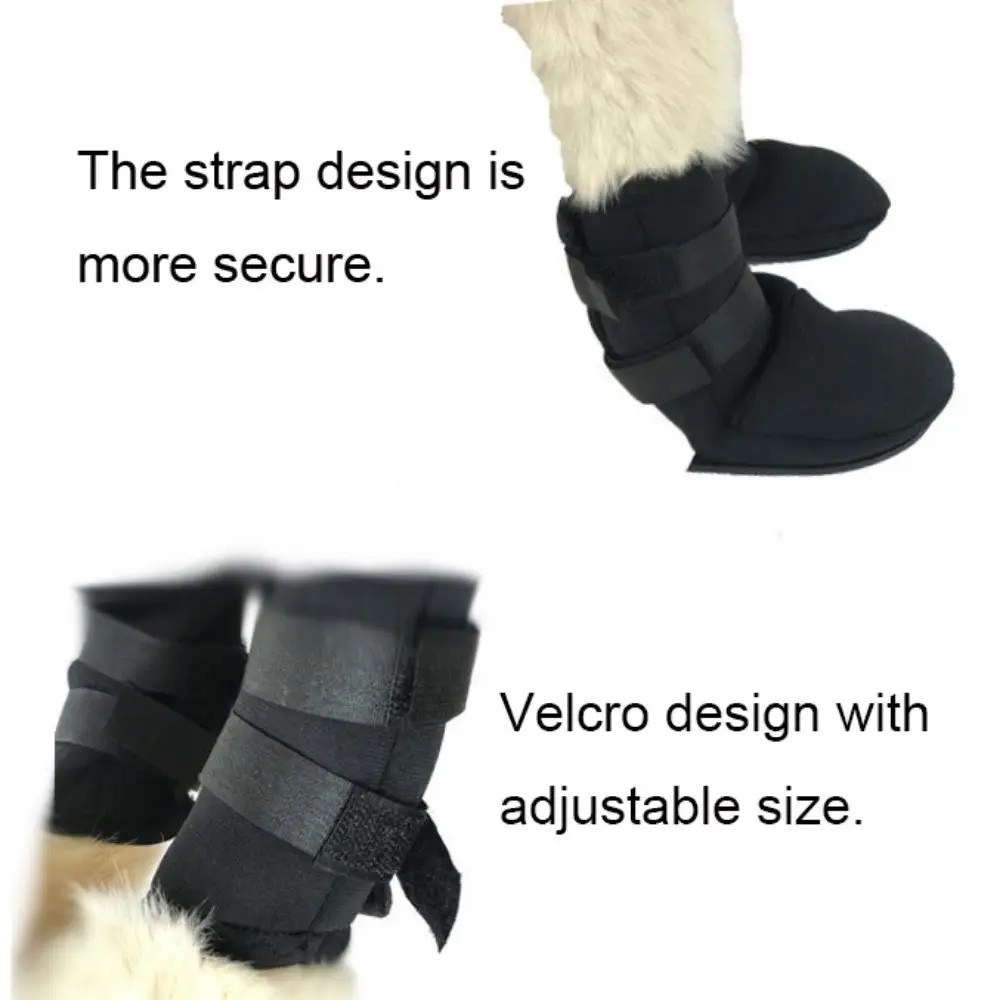 2pcs/set Pet Boots Adjustable Dog Paw Protector Soft Anti Scratch Dog Anti-slip Shoes Breathable Dog Shoe Cover For Dog Forefoot