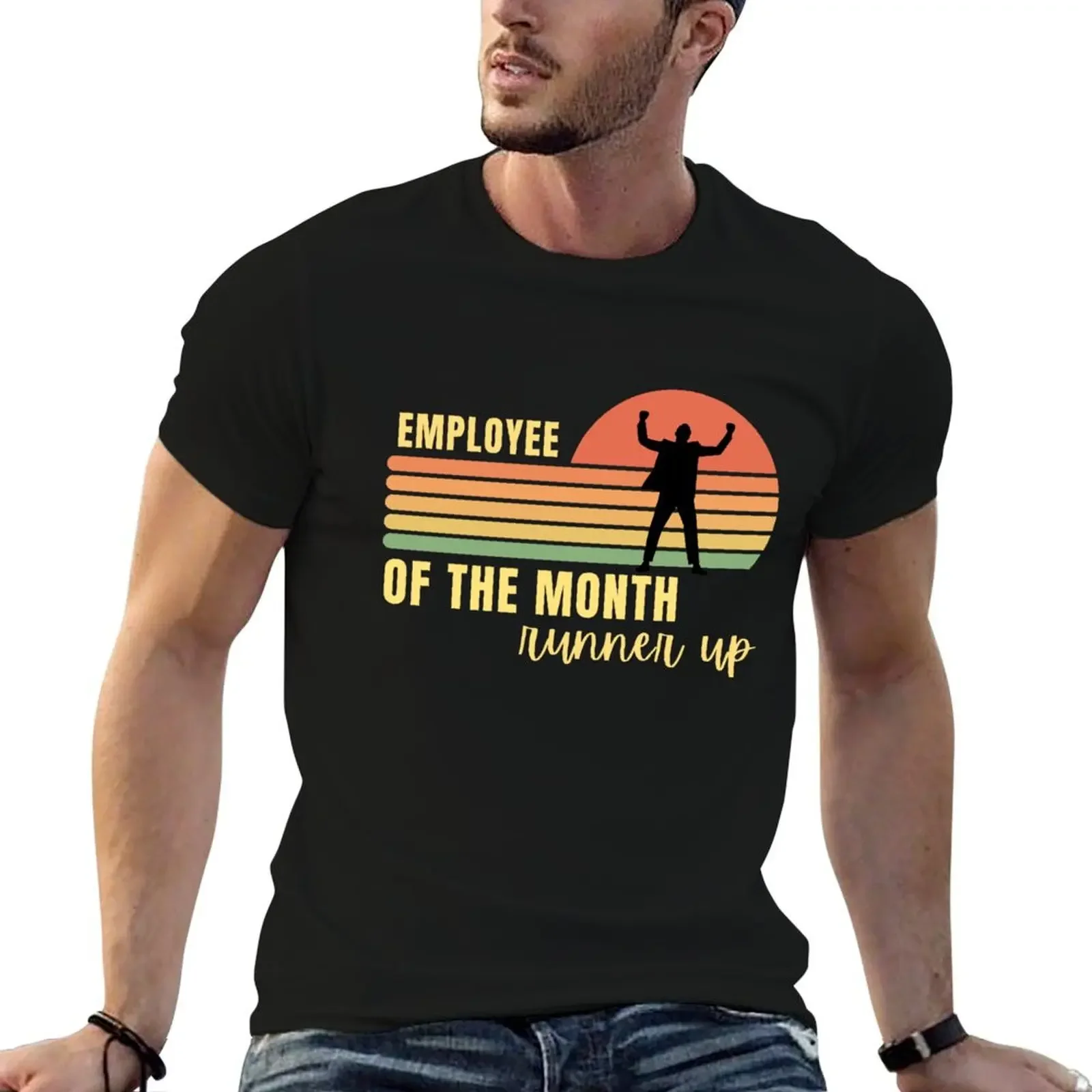 

employee of the month runner up Funny T-Shirt anime t shirts luxury clothing labubu clothes fitted t shirts for men