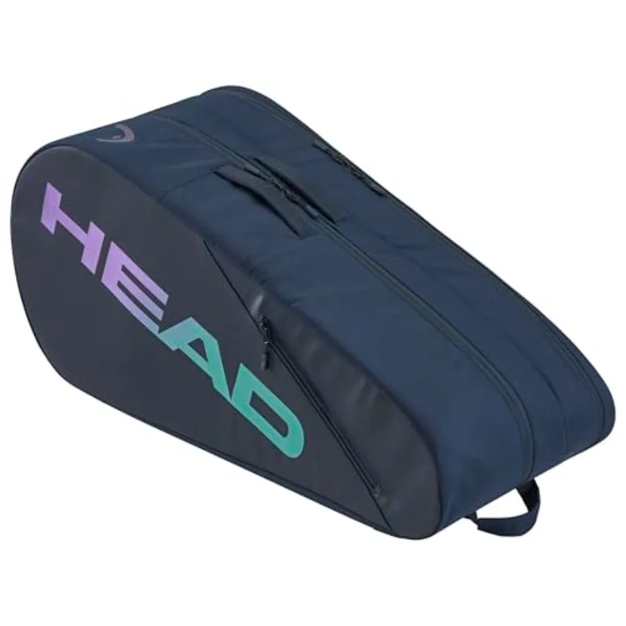 

Tennis Racquet Bag L 9R NV for Sports Storage Durable Polyester Material Navy Blue Color Lightweight and Waterproof Design