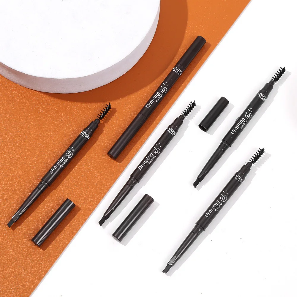 5 Pcs Combo Dual End Eyebrow Pencil Waterproof Long Lasting Rotatable Triangle Fine Tip Brow Makeup Pen